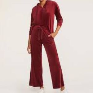 NWOT Lou & Grey for Loft Velvet Drawstring Pants